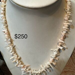 Beautiful coral necklace,handmade by a retired jeweler .